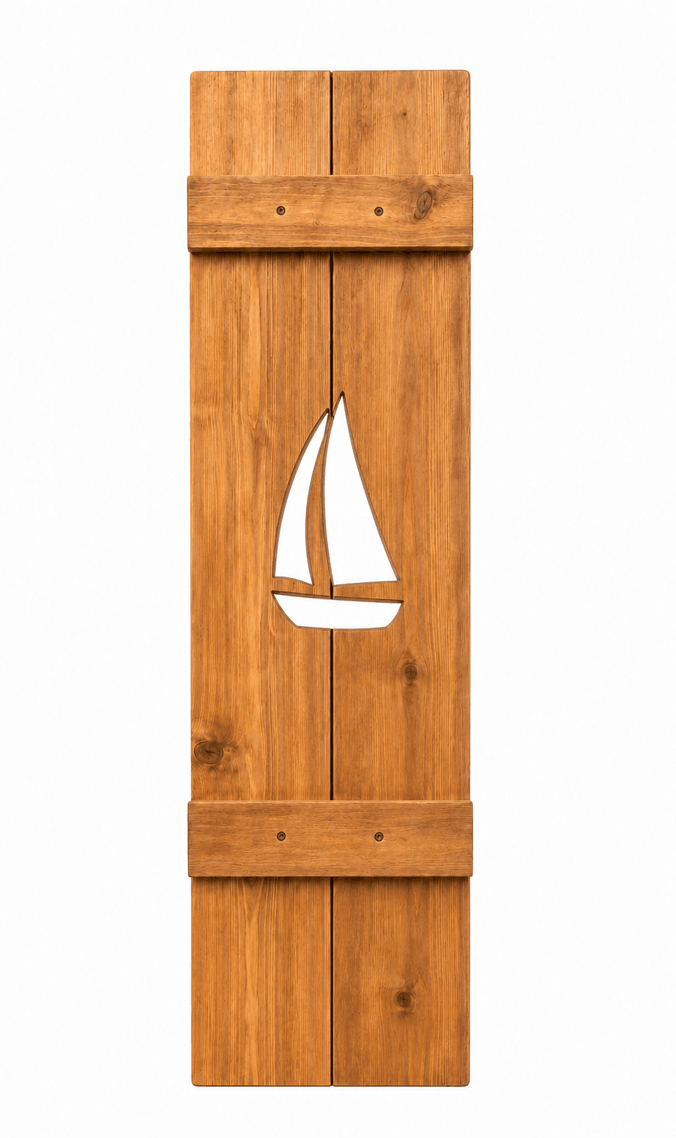 Sailboat shutter in Cedar