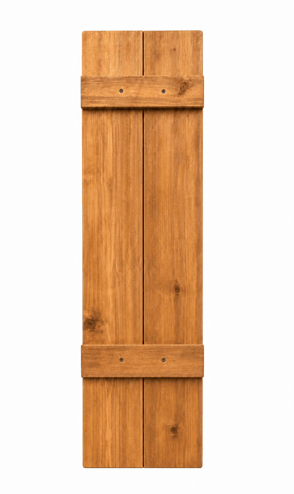 Standard shutter in cedar finish