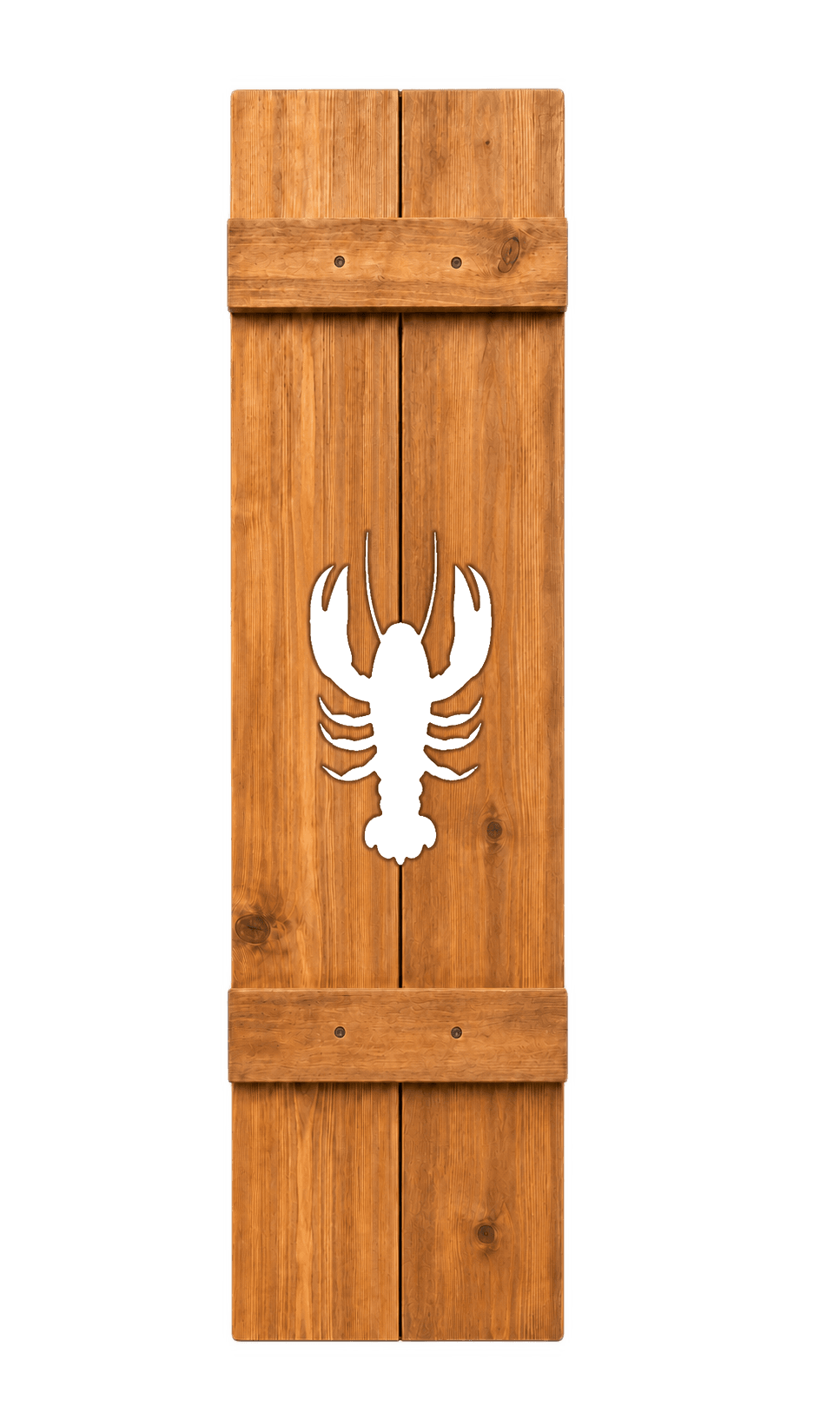 Lobster shutter in cedar