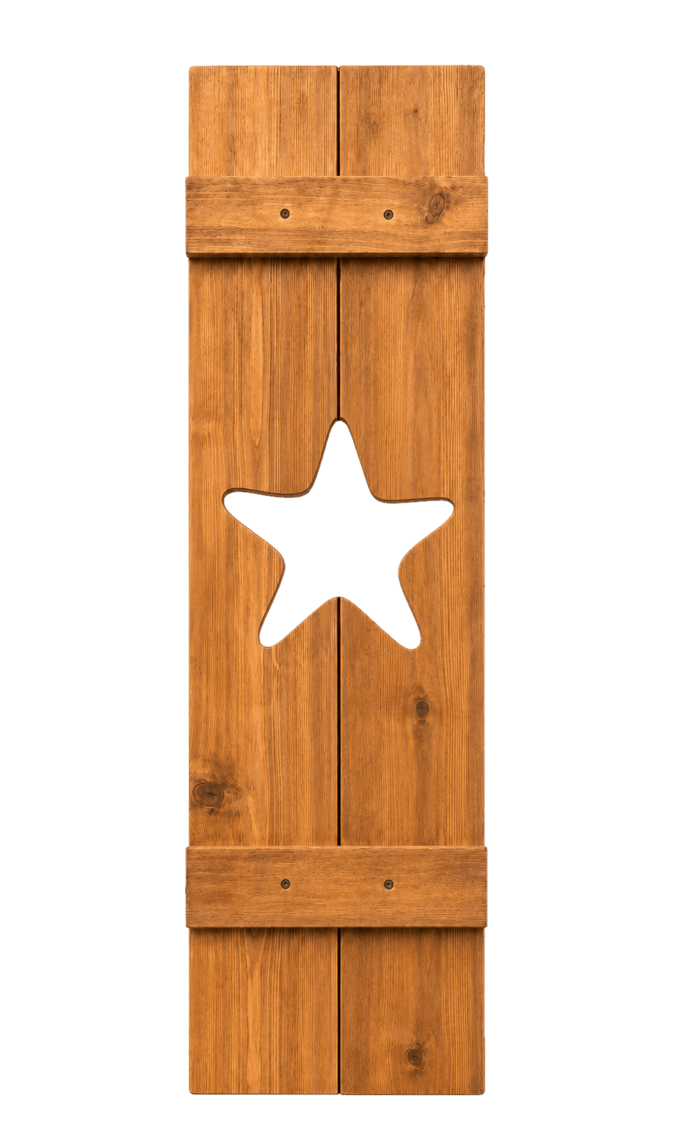 Starfish shutter in cedar